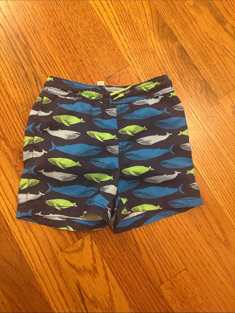 Janie and Jack Whale Print Swim Shorts 3